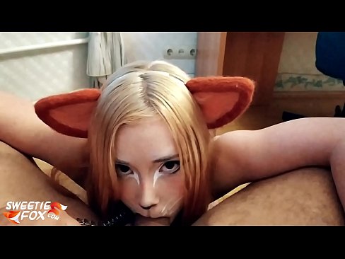 ❤️ Kitsune inomedza mboro uye nekukandira mumuromo make ❤️❌ ❌️❤